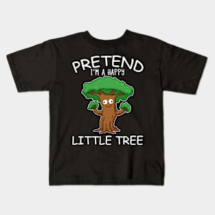 Happy Little Tree Funny Earth Day Gift Kids T-Shirt